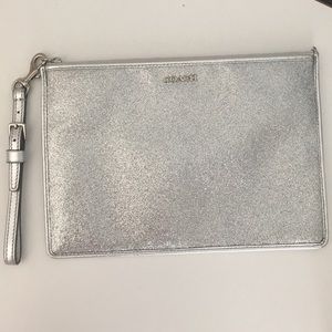 Coach Silver Sparkle Clutch